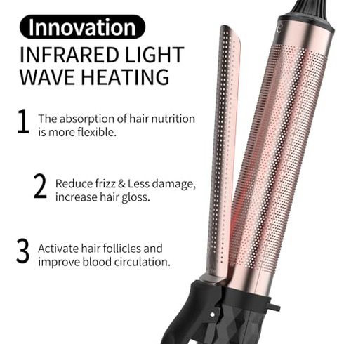 Plancha Rizadora De Cabello Profesional De Infrarrojos K&k D