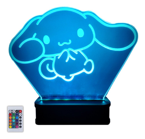 Lampara Cinnamoroll Kawai Velador Acrílico Multicolor 220v