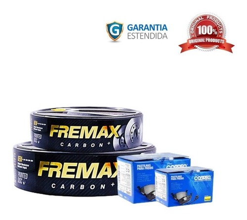 Imagem 1 de 5 de Kit Discos + Pastilhas De Freio Corolla 2010 Em Diante
