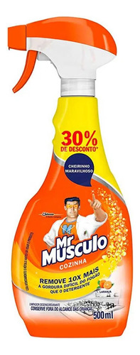 Kit 2 Desengordurantes Mr Músculo Laranja 500ml 10x Ação
