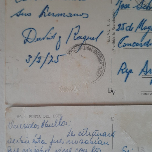 Postales Antiguas Punta Del Este/piriapolos X 3 1975 (Usado)
