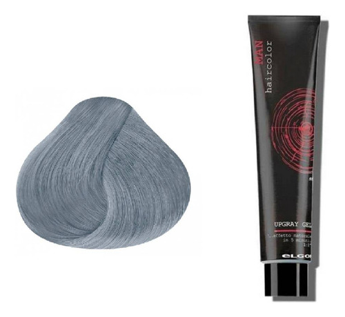Kit Tintura Hombre Coloración Gris Sin Amoníaco Gel Elgon.