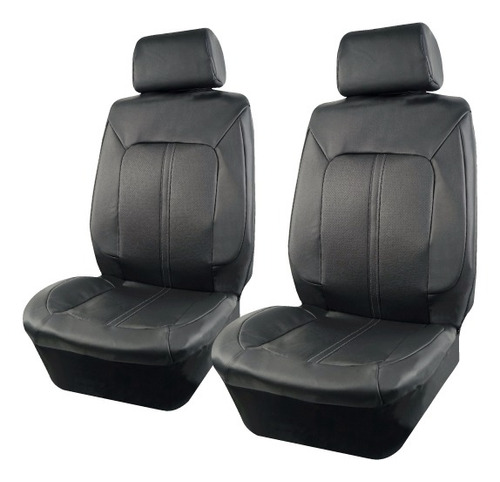 Cubreasiento Auto Pick Up Universal Ecocuero Negro 4p