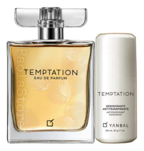 Temptation Perfume Mujer 50ml, Roll On Set Regalos Yanbal