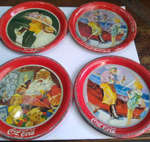 6 Posavasos De Lata Coca Cola Coca Cola Rojo (Usado)