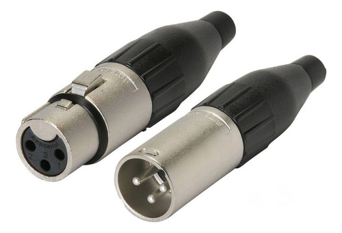 10 - Plug Xlr Linha Amphenol (5 Macho + 5 Fêmea)