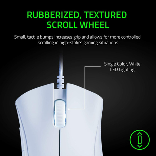 Imagen 7 de 7 de Mouse gamer de juego Razer DeathAdder Essential blanco