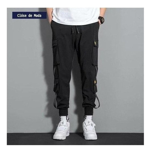 Harem Joggers Cargo Streetwear Pantalones Skinny Para Hombre