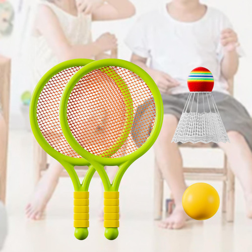 Set De Raquetas De Tenis Para Niños, Juego Recreativo Verde