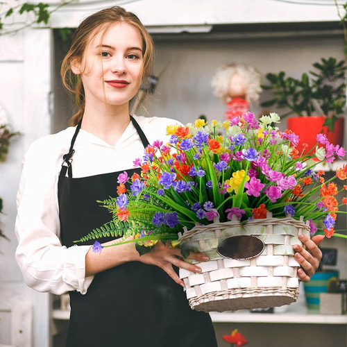 Flores Artificiales Exteriores Resistentes A Los Rayos Uv