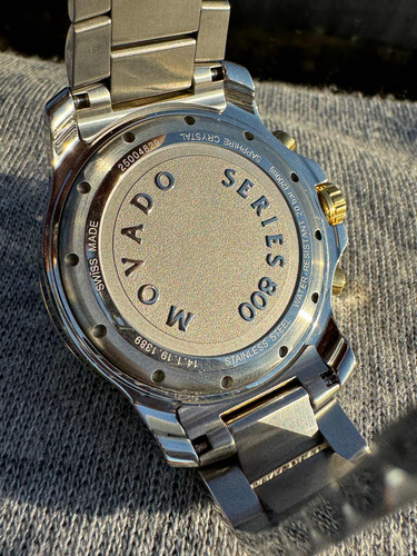 Reloj Movado Swiss Series 800 Chronograph Original Acero Oro (Usado)