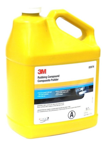 Pulimento Amarillo 3m Rubbing Compound Galón 5974 Grado Profesional