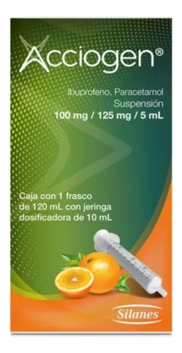 Acciogen Suspensión 2 G/2,5 G, 1 Frasco 120 Ml + Jeringa Dosificadora