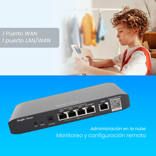 Router Administrable Poe+ Ruijie 600mbp Rg-eg105g-p-v3 Cloud