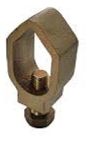 Imagen 2 de 5 de Conector De Bronce Para Barra De Puesta A Tierra Hasta 5/8