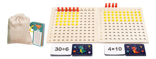Tablero De Multiplicación Y División Montessori, Material