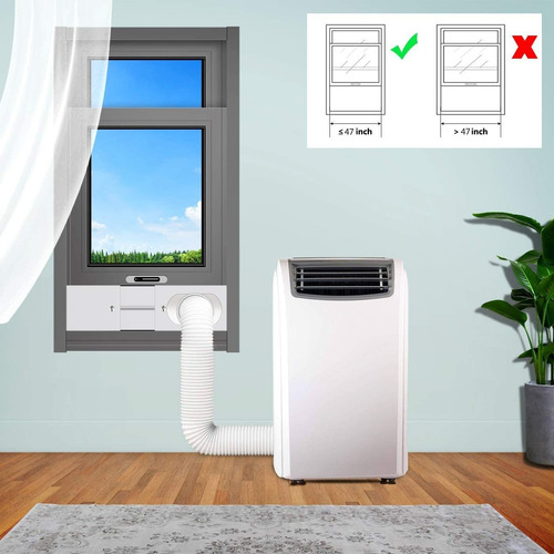 Imagen 5 de 10 de Kit De Ventilación De Ventana De Ca Portátil, Kit De Aire Ac
