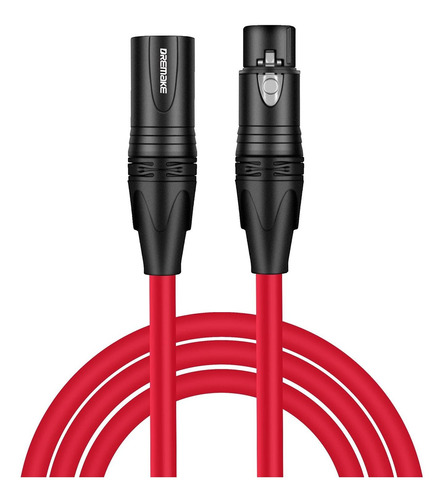 Dremake Xlr Instrumento Micrófono Cable De Extensión De Audi