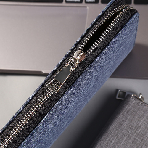 Cartera Antirrobo Con Cremallera De Lona Con Cadena Larga Pa