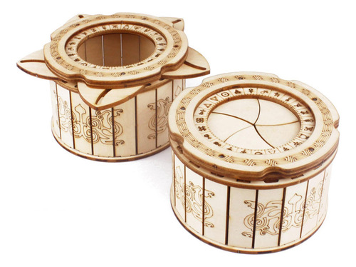 Caja De Rompecabezas De Madera, Caja Del Tesoro,