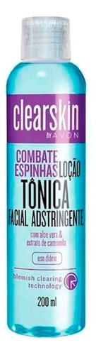 Loção Tônica Facial Adstringente Clearskin Clearskin dia/noite  para pele acneica/oleosa de 200mL 15+ anos