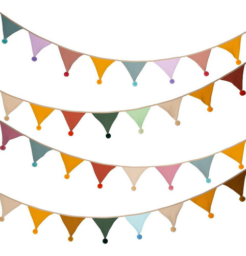 Bunting Banner Decoración De La Pared Banner De Color C