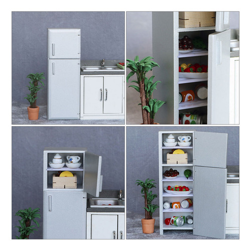 Mini Nevera De Casa, 1 Unidad, Refrigerador En Miniatura Par