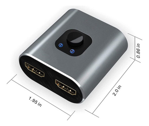 A Switch Splitter Hdmi 4k Bidireccional Conmutador