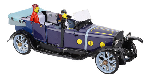 Wind Up Car Toy Iron Construction Modelo Retrô Feito À Mão P