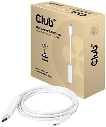Club3d Cac1517 Usbc A Displayport Cable Adaptador Negro