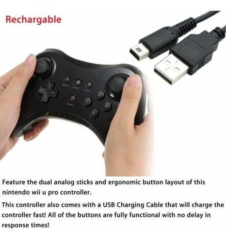 Control Classic Wii U Pro Controller Inalambrico Negro Mercado Libre Control Classic Wii U Pro Controller Inalambrico Negro Mercado Libre