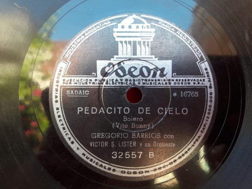 5 Discos De Pasta- Gregorio Barrios (Usado)