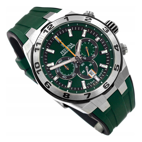Reloj Festina Verde Hombre Chrono Bike 2024 F20671.2 Fecha Verde Plateado Verde