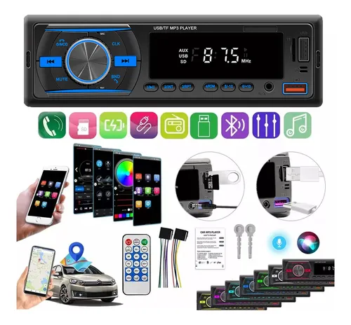 comprar Autoestéreo Reproductor Mp3 Bluetooth Audio Vehiculos 2 Usb