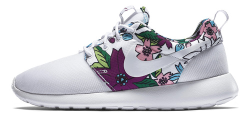 Zapatillas Nike Roshe Run White Floral Aloha 599432_113   