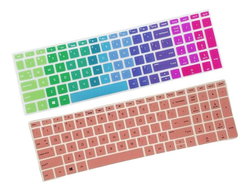 2x Silicona Notebook Teclado Cubierta De La Piel Para Hp 15.