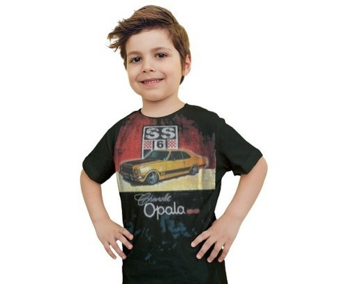 Camiseta Estilosa Fullprint - Vintage Opala Infantil 