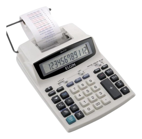 Calculadora Compacta Com Bobina Ma-5121 Elgin 12 Dígitos