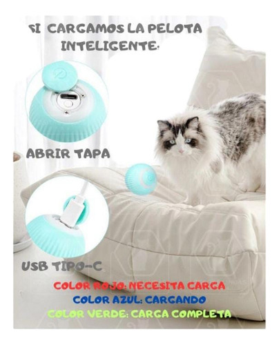 Juguete Gato Bola Interactivo Inteligente Mascota Varios