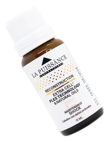 Imagen 5 de 5 de La Puissance Extra Cell Plex Shock Paso 5 Pelo Dañado X 15ml