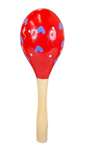 Maraca De Madera Infantil Grande Estimulación Sonora