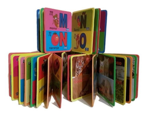 Libros Didácticos De Aprendizaje Animales Abecedario Números