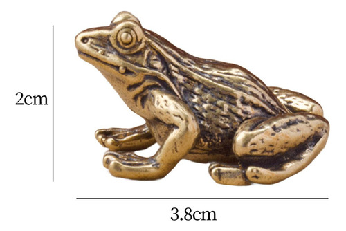 2x Estatuas De Ranas De Latón Artesanales Para Atraer