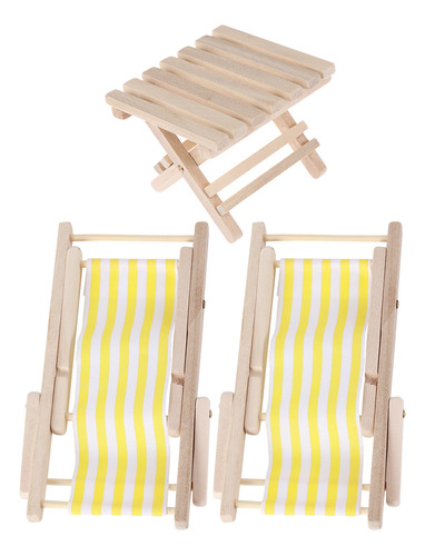 Silla De Playa De Madera, Silla De Playa Para Exteriores, 3