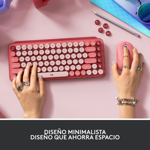 Logitech Pop Keys Teclado Mecánico Inalámbrico Heartbreaker