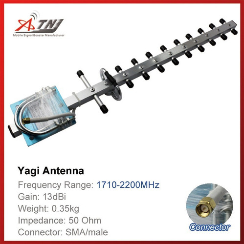 Imagen 4 de 6 de Antena Yagi De Alta Ganancia Para Dcs 3g 1700mhz + 2200mhz
