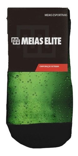 Imagem 4 de 6 de Meia Divertida Estampa Heineken - Cano Alto - Meias Elite