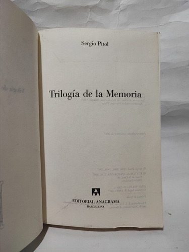 Trilogía De La Memoria Sergio Pilot