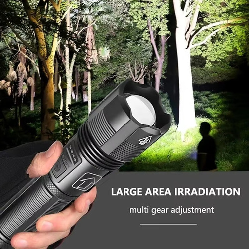 Linterna Led De Alto Brillo Xhp70, Power Bank