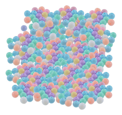 500 Cuentas Redondas De Color Caramelo, Cuentas Espaciadoras